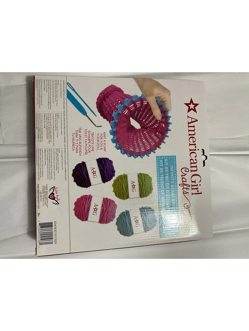 American Girl Craft Infinity Scarf Knitting Kit New In Package Sealed